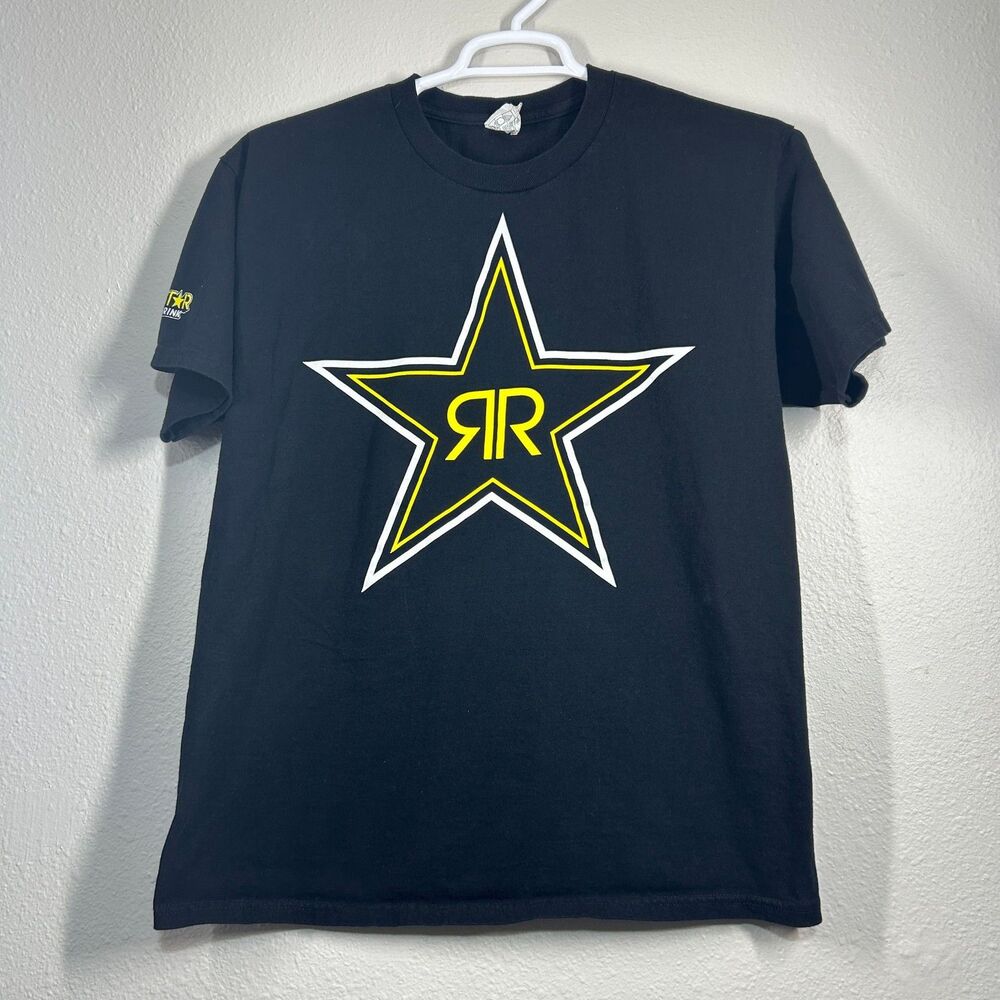 Alstyle T Shirt Mens L Rockstar Energy Harley 110 Years Of Freedom Black Graphic